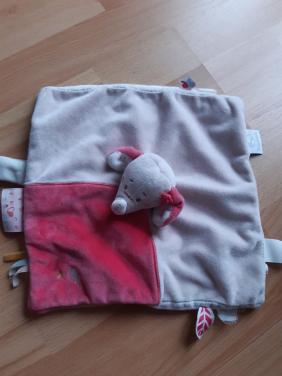 Doudou NOUKIE'S Anna en Pili olifant roze