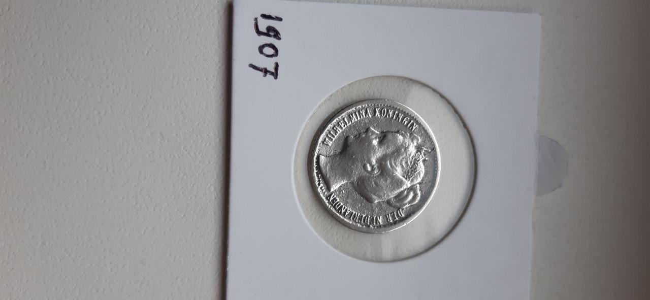 0/5 gulden 1907 wilhelmina