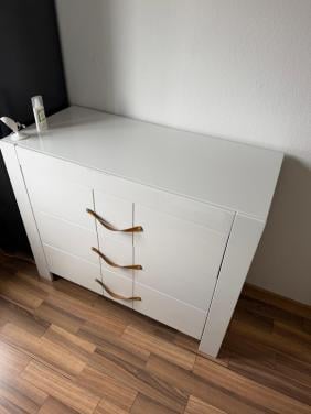 Commode hoogglans wit