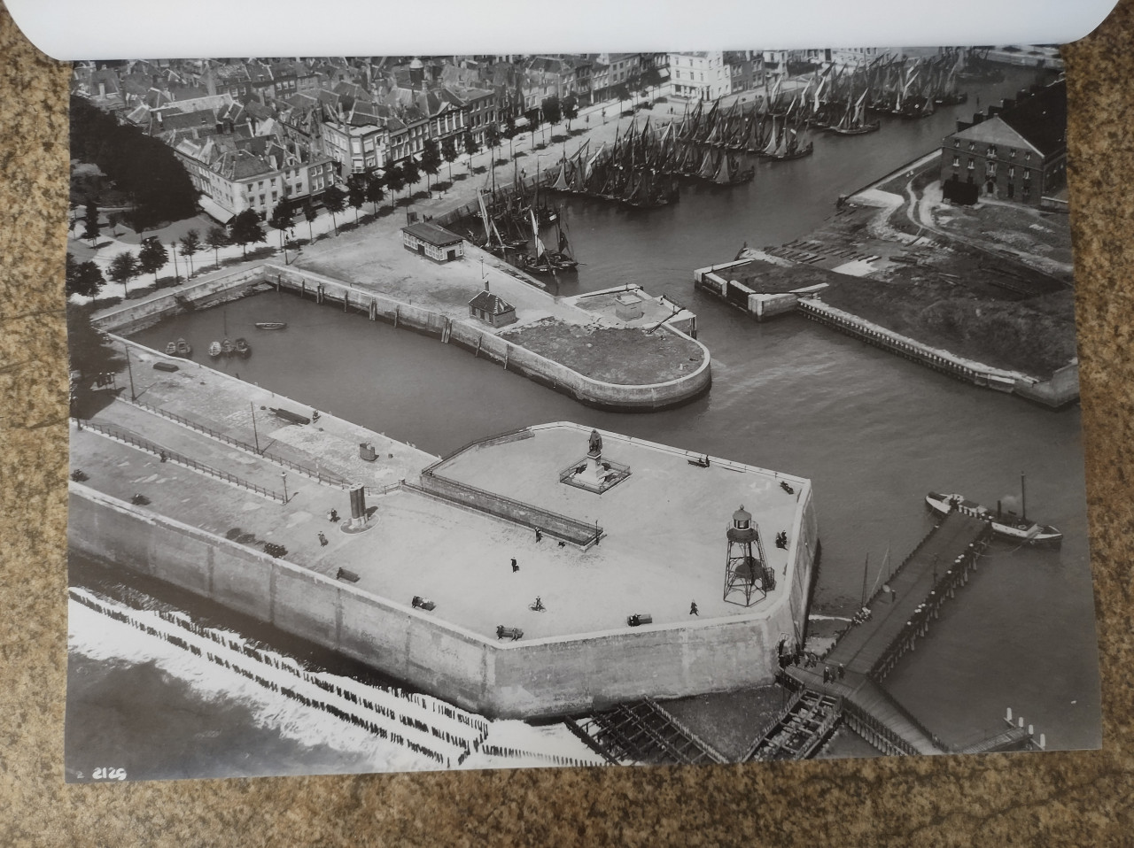 Vlissingen vanuit de lucht. Prachtige oude grote foto's  Van 1924 tot 1960