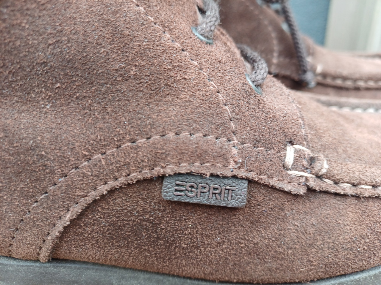 SALE: Mooie ESPRIT HALFHOGE LAARSJES (37): Espresso bruin !!