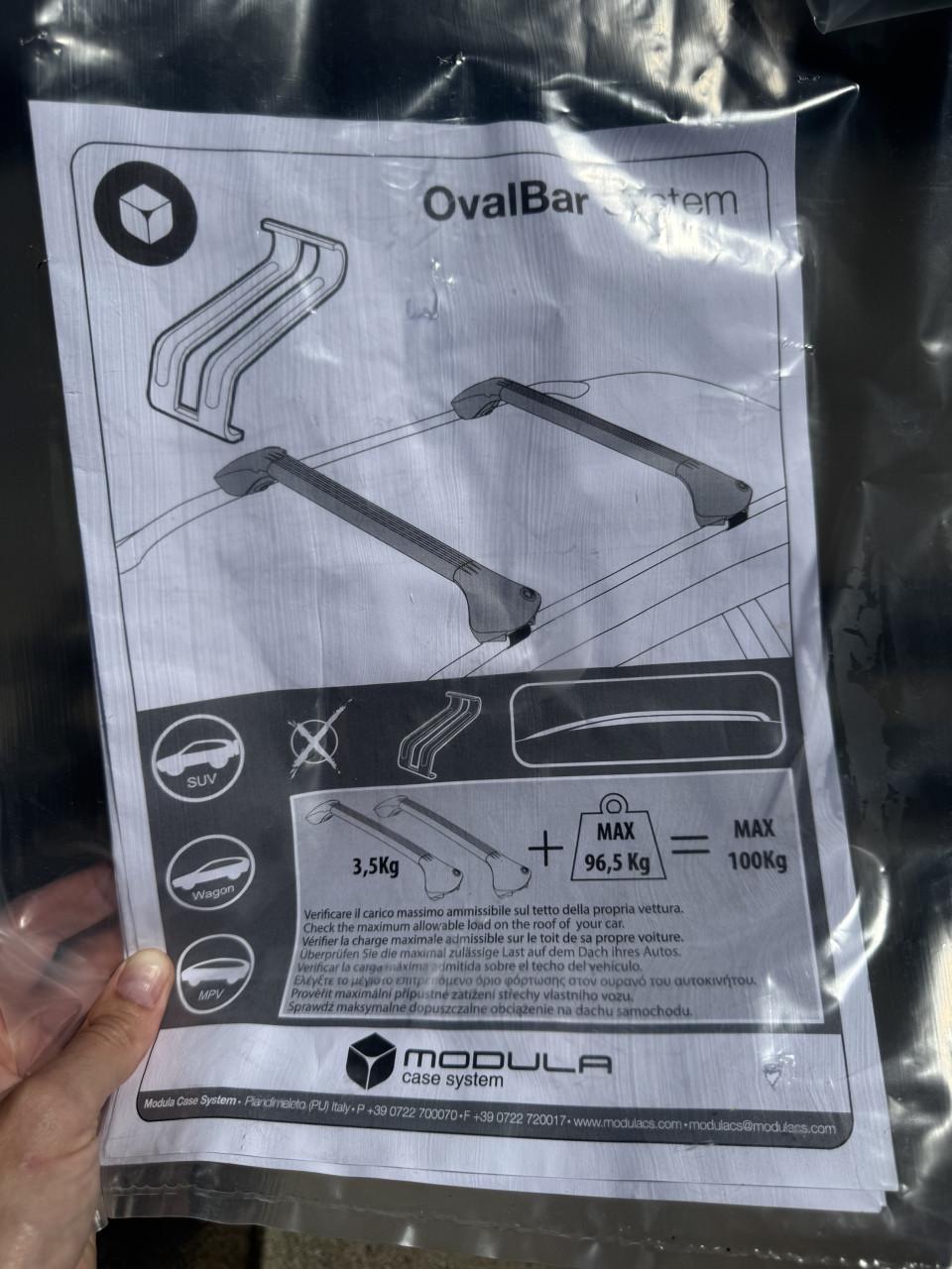 Modula OvalBar System dakdragers