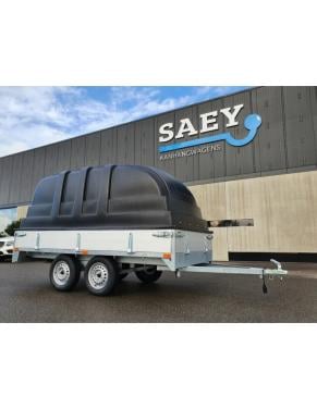 Plateauwagen met deksel