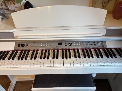 Classic Cantabile DP-60 digitale piano in hoogglans wit
