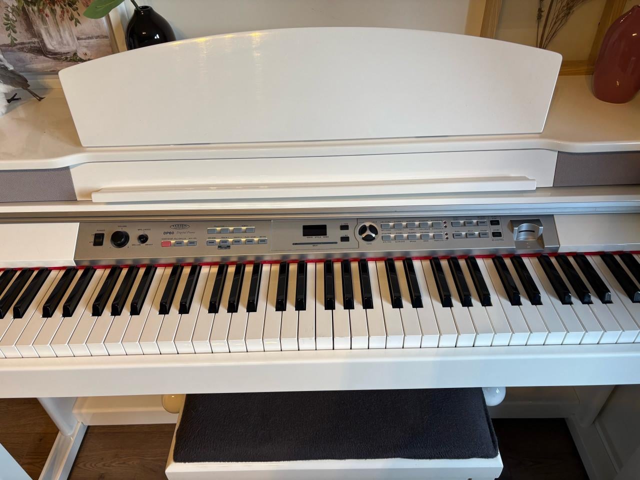 Classic Cantabile DP-60 digitale piano in hoogglans wit