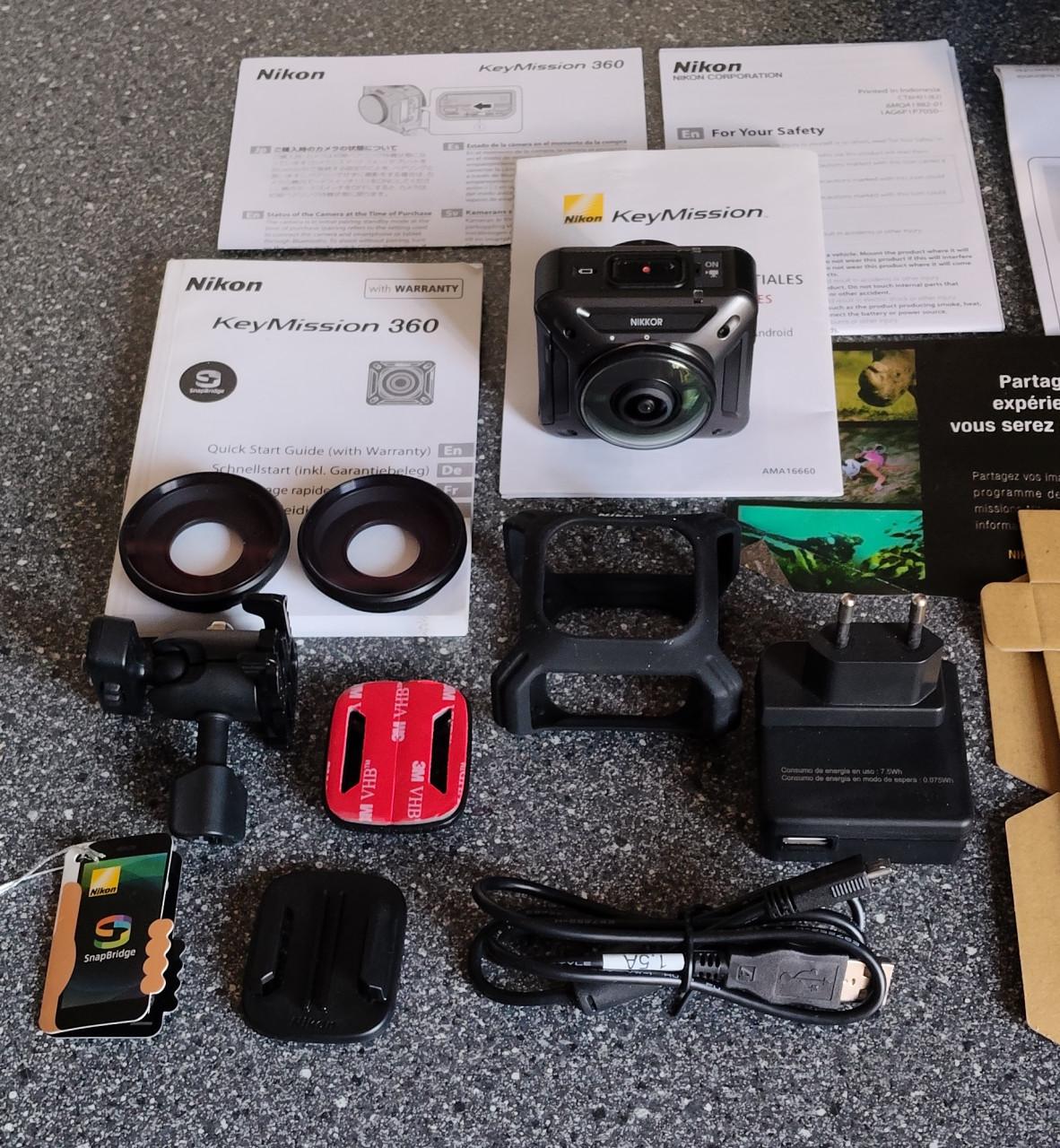 Nikon KeyMission 360 4K 360 graden camera.