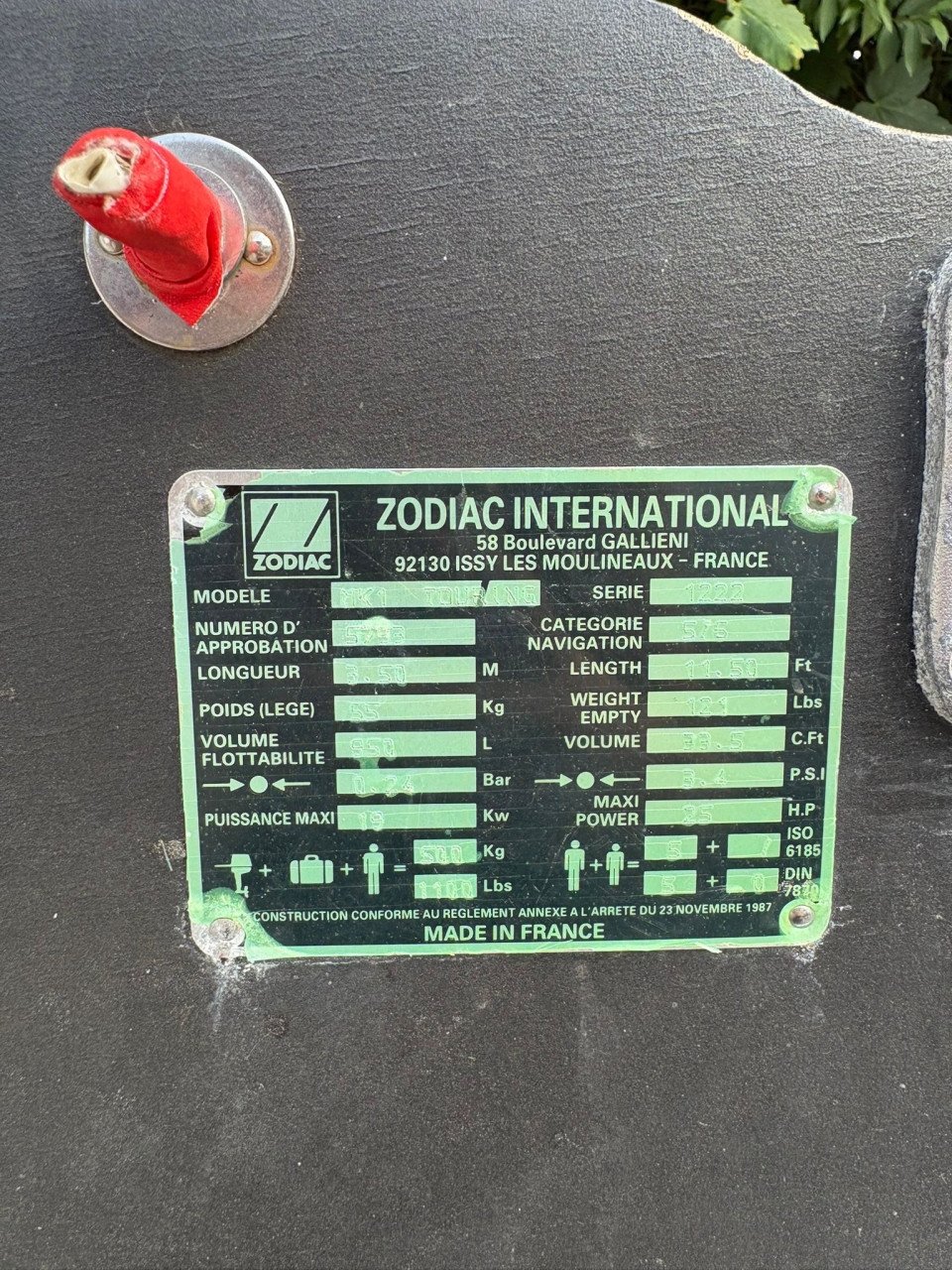Zodiac MK2 Tourisme rubberboot – 3,5 meter – houten vloer
