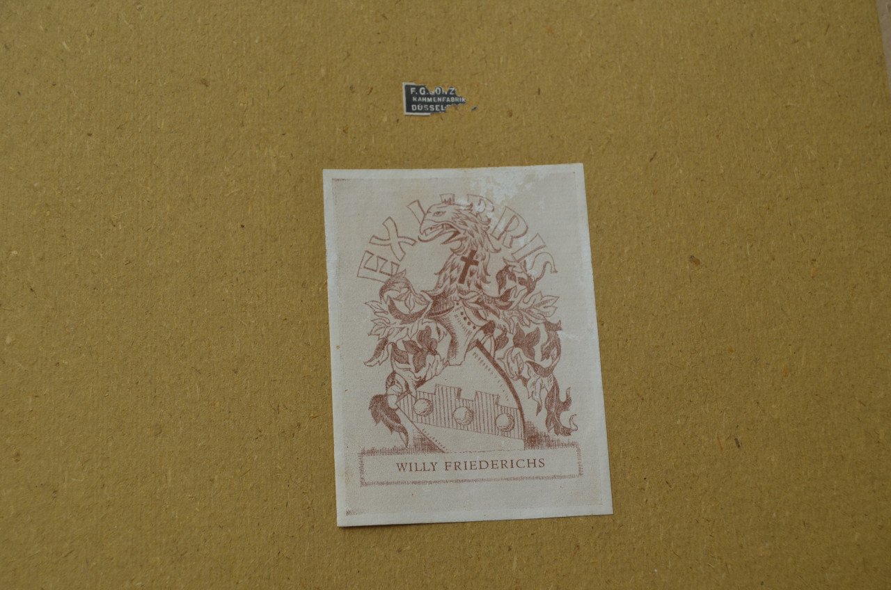 Belgische lithografische prenten van gebouwen (2)