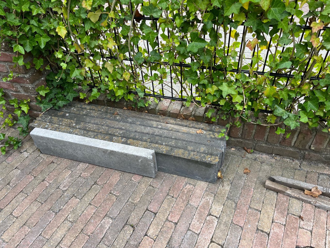 Opsluitbanden 5x15x100 cm grijs