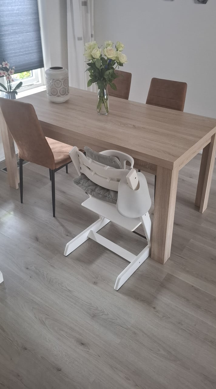 Eettafel met 4 eetkamerstoelen