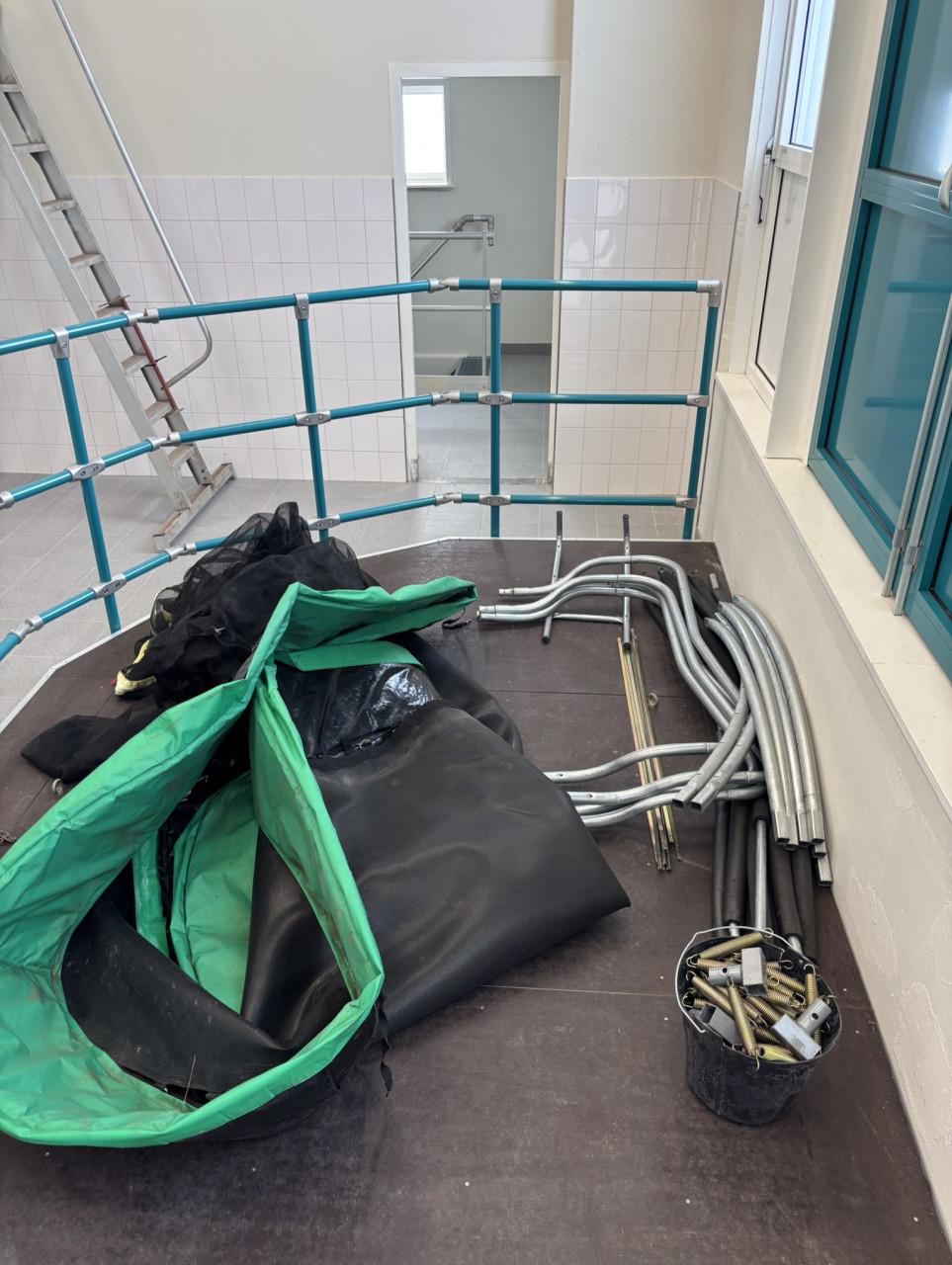 Ronde trampoline van het merk crivit