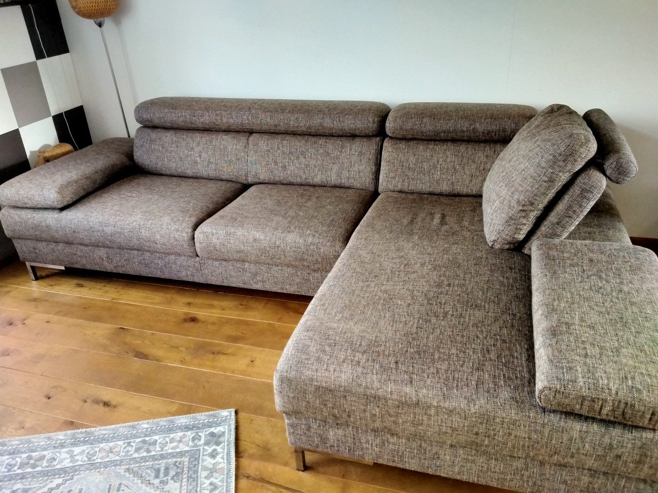 Montel bank met loungedeel hoek rechts