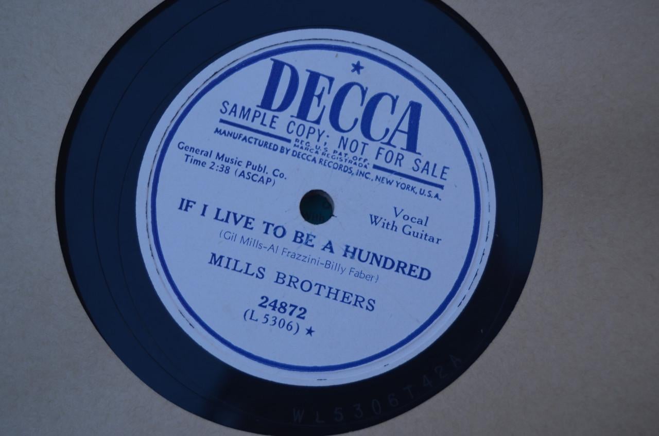 WIBW - The voice of Kansas radio album - Mills brothers