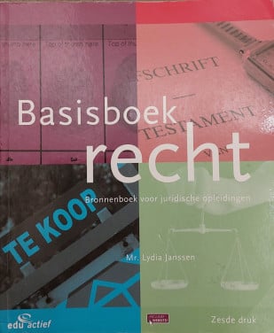 Studieboek: Basisboek Recht (6e druk)