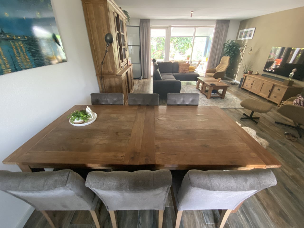 Eettafel Teak hout