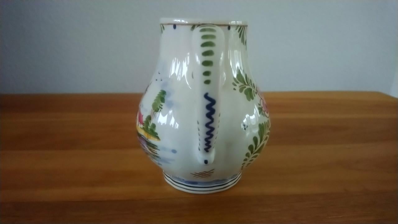 Kannetje polychroom DP Delft (De Delftse Pauw) h 11 cm