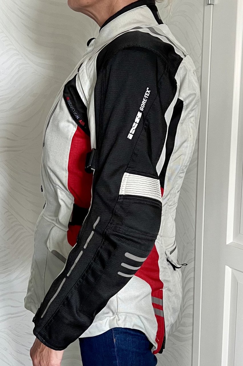 IXS herenjas GTX Nimrod grijs-zwart-rood, maat M