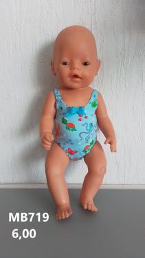 Poppenkleertjes baby born. Badpak. Opbrengst KiKa.