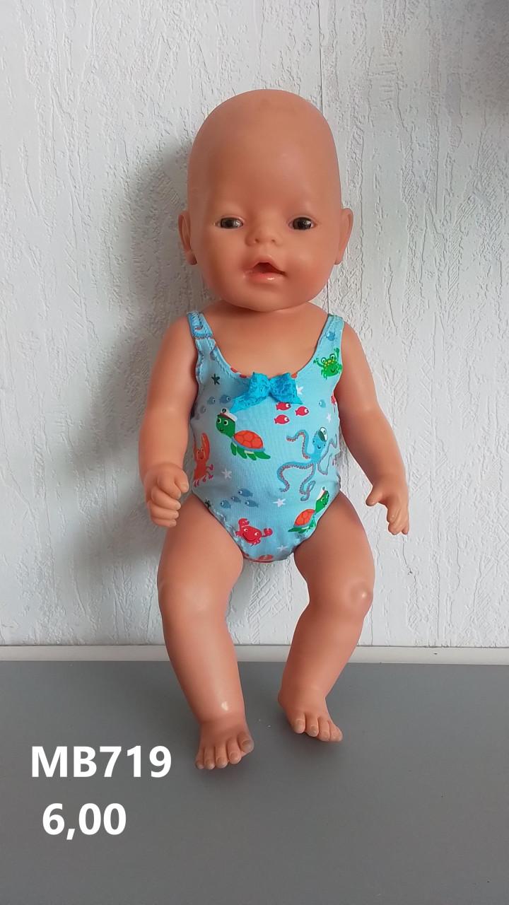 Poppenkleertjes baby born. Badpak. Opbrengst KiKa.
