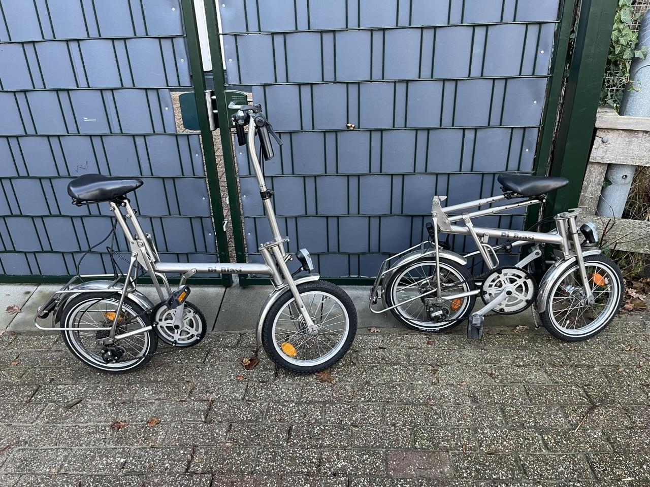 2 Vouwfietsen RVS Di Blasi R4S met opbergtas