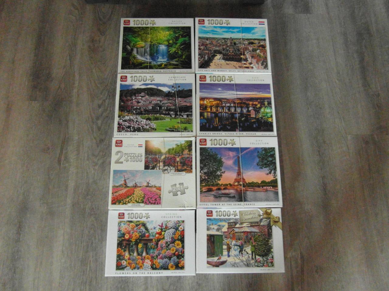 8 King puzzels 1000 stukjes.