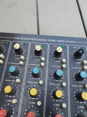 Mooie vintage Ohio sound professional stereo mixer MX 2500...