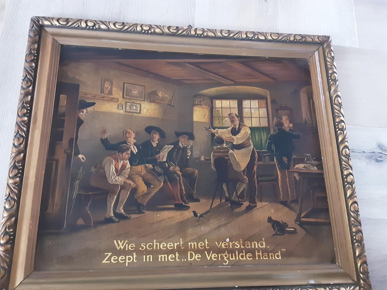 Leuke oude lijst . de barbershop