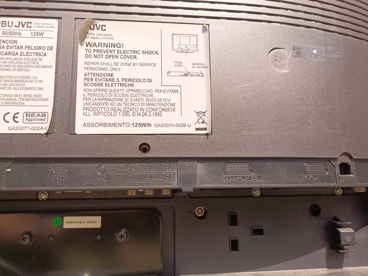 JVC televisie 26 inch – geen Hdmi – geen afstandsbediening