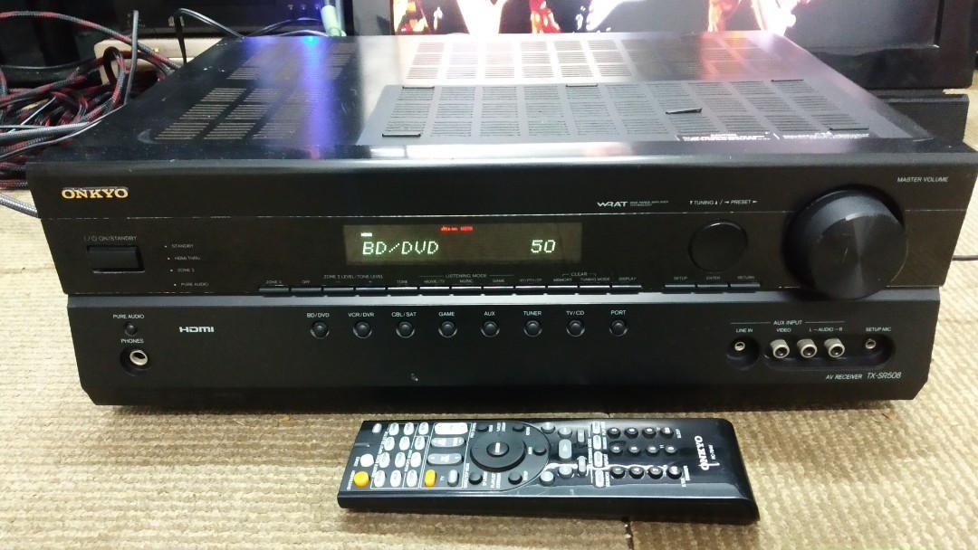Nette, refurbished AV Receiver. ONKYO TX-SR 508. 7.1. 480 W
