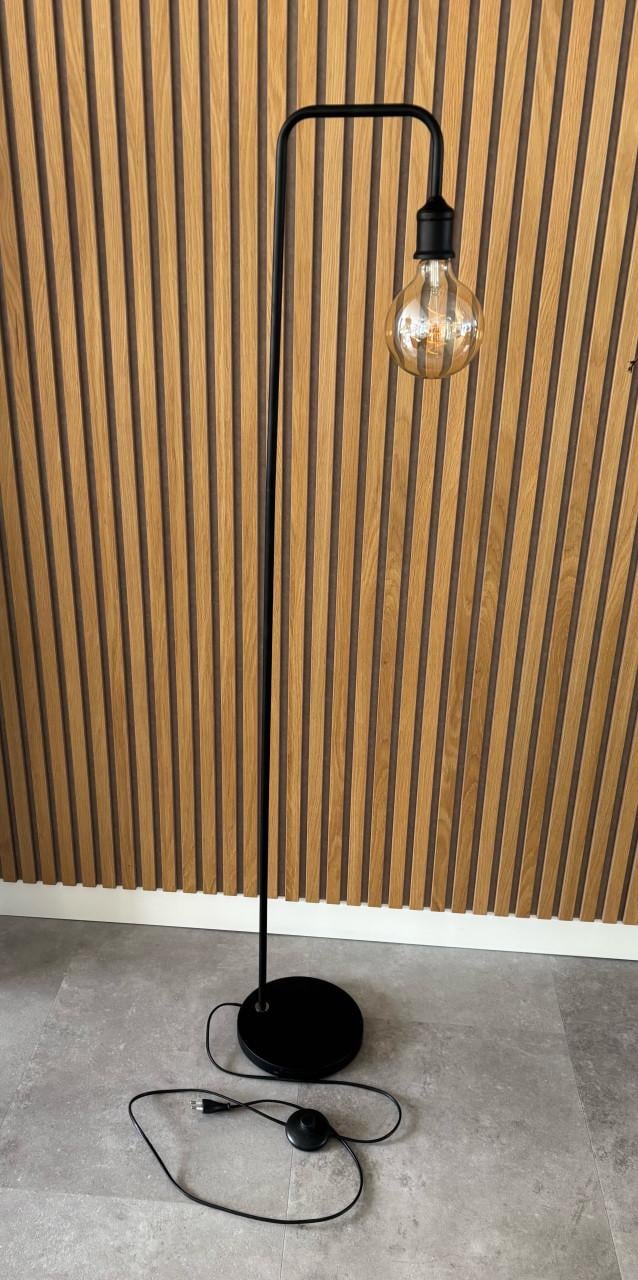 Zwarte lamp incl lichtbron