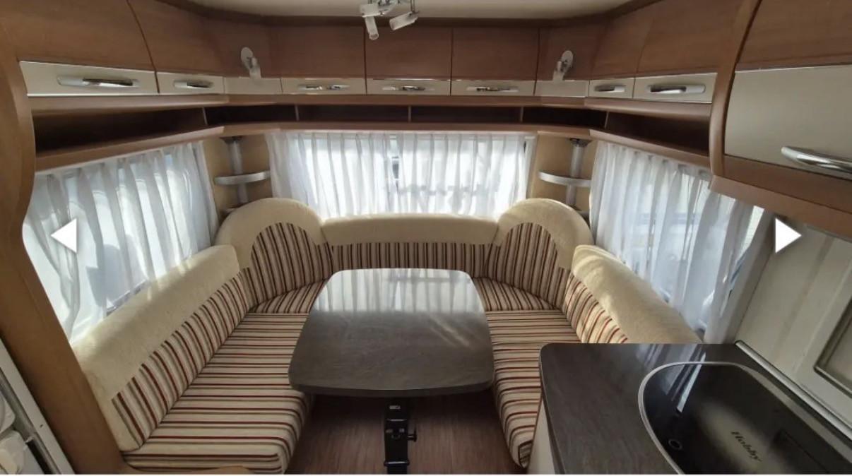 Caravan voortent met luifel