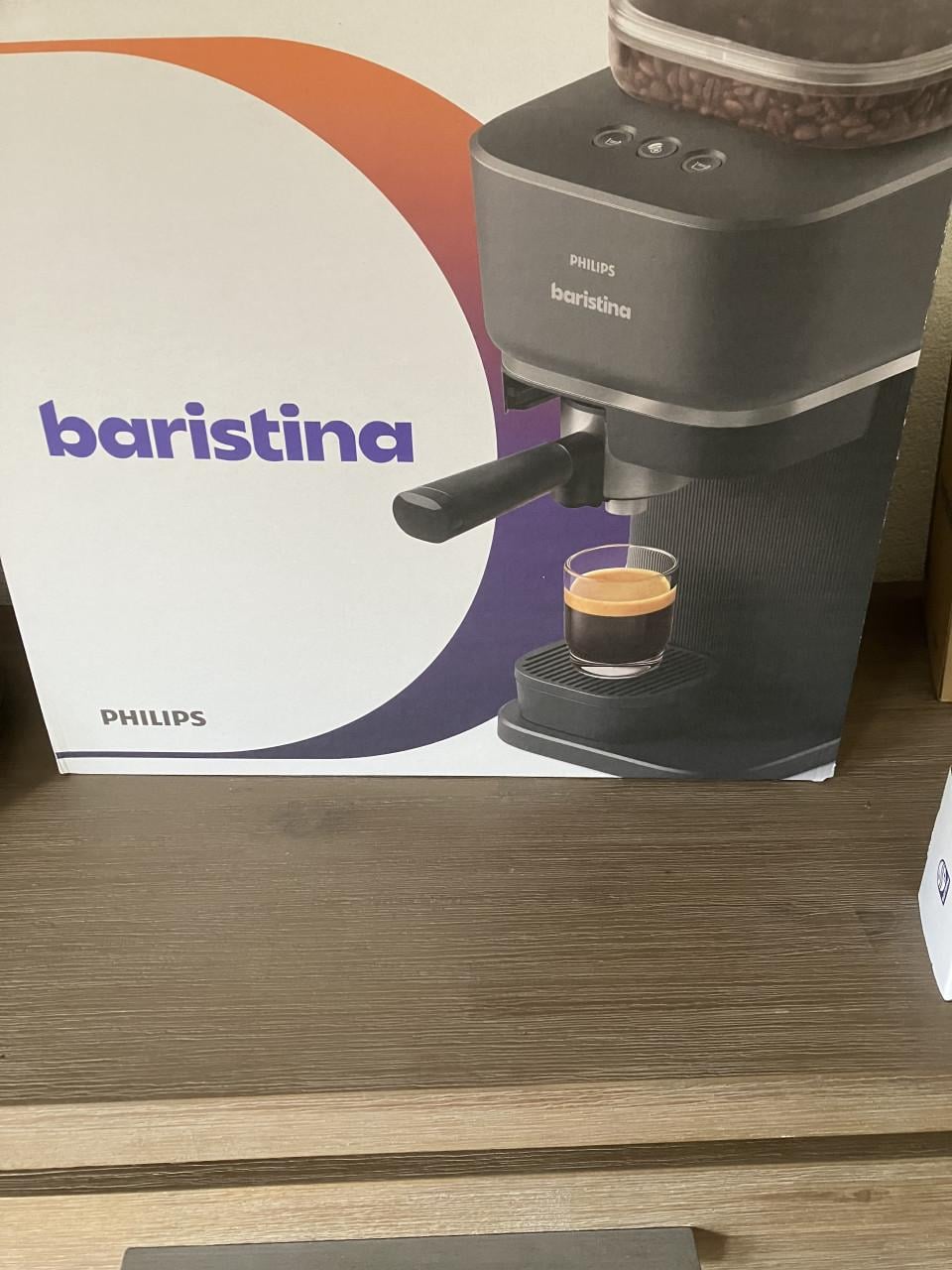 Philips baristina met melkopschuimer zwart  NIEUW