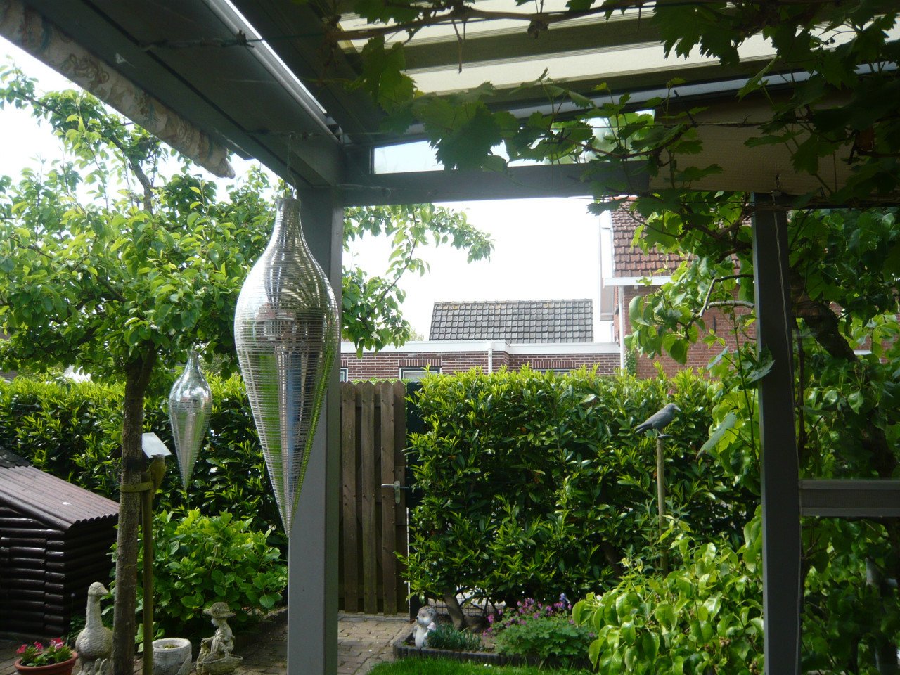 Grote kerstballen druppelvormig 60 cm hoog
