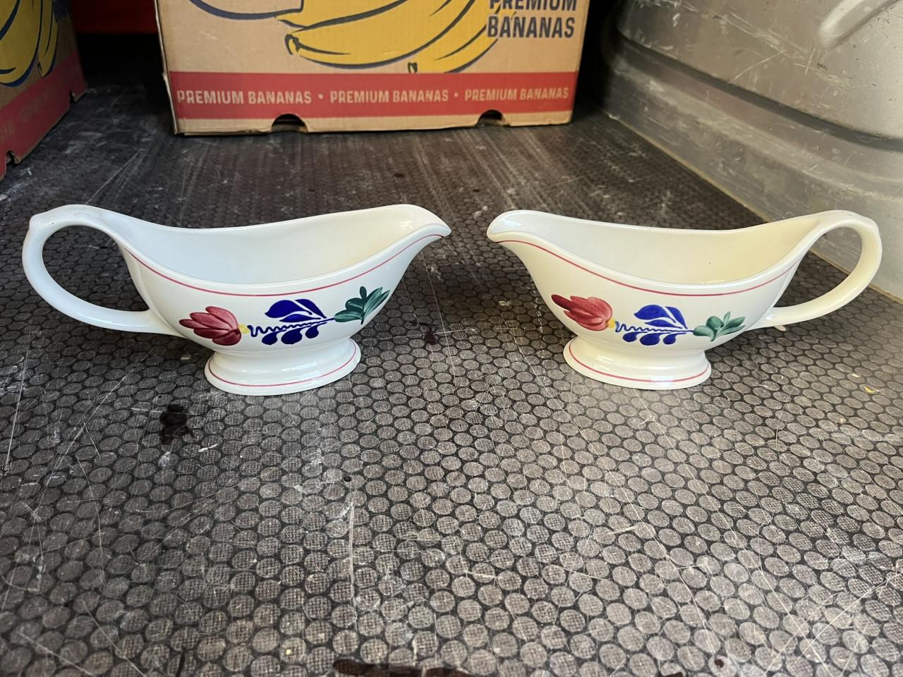 Boerenbont dekschalen en sauskommen