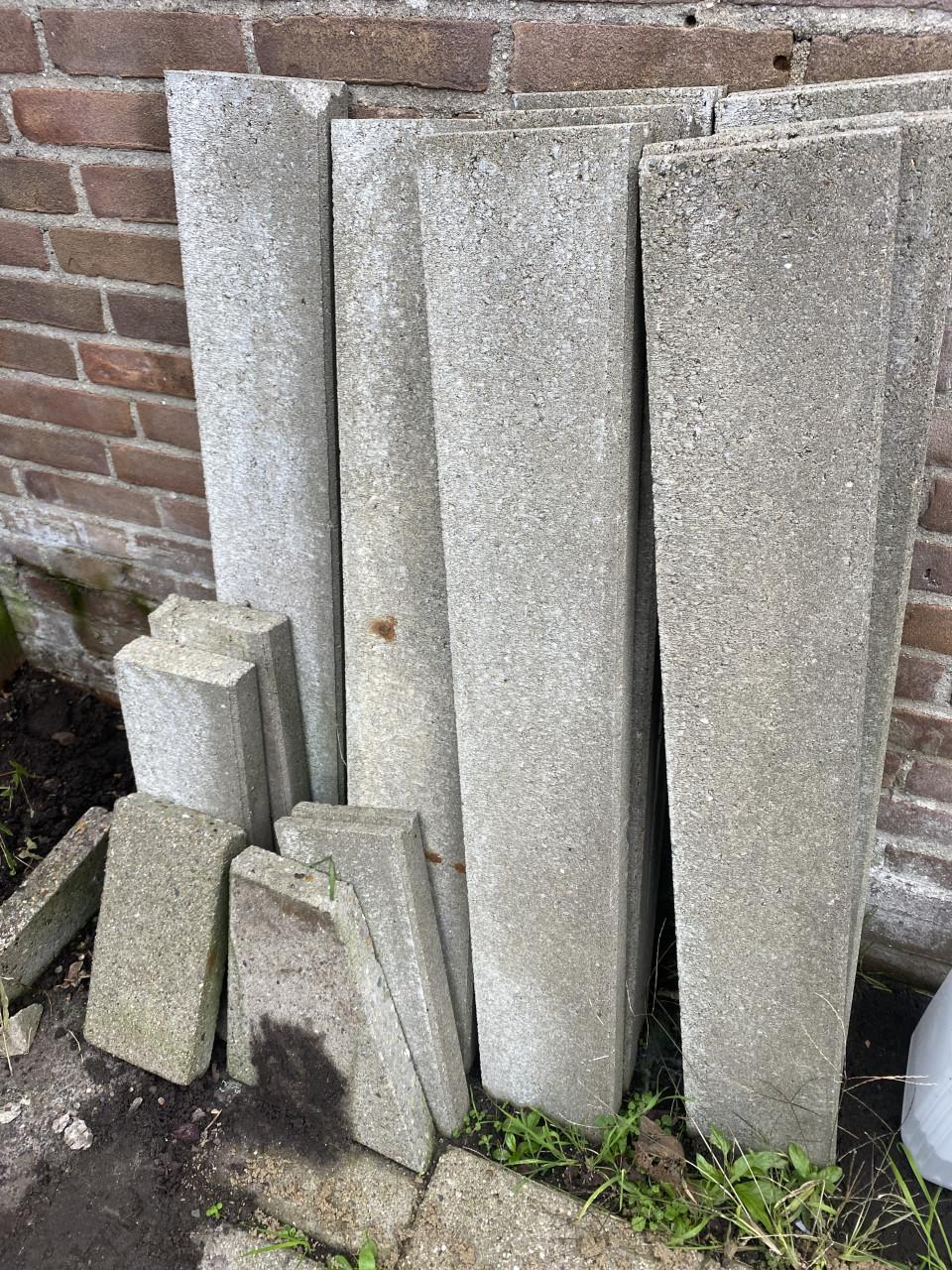 Tegels en betonbanden