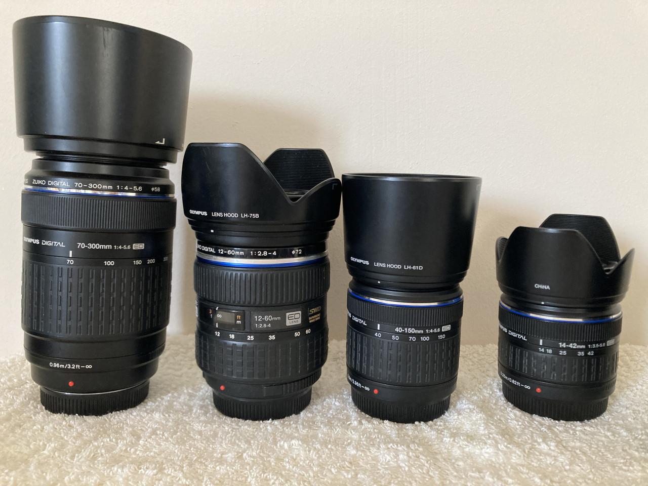 Olympus E-3 met van alles erbij