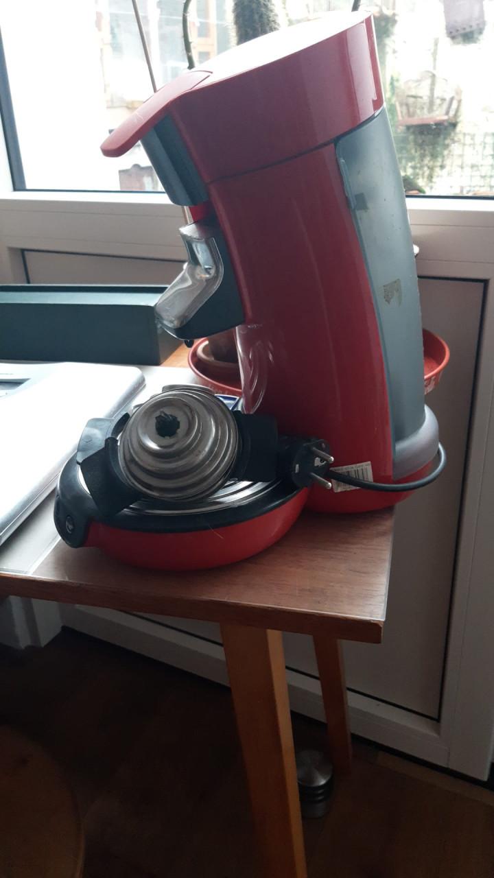 Koffiezet apparaat en weegschaal