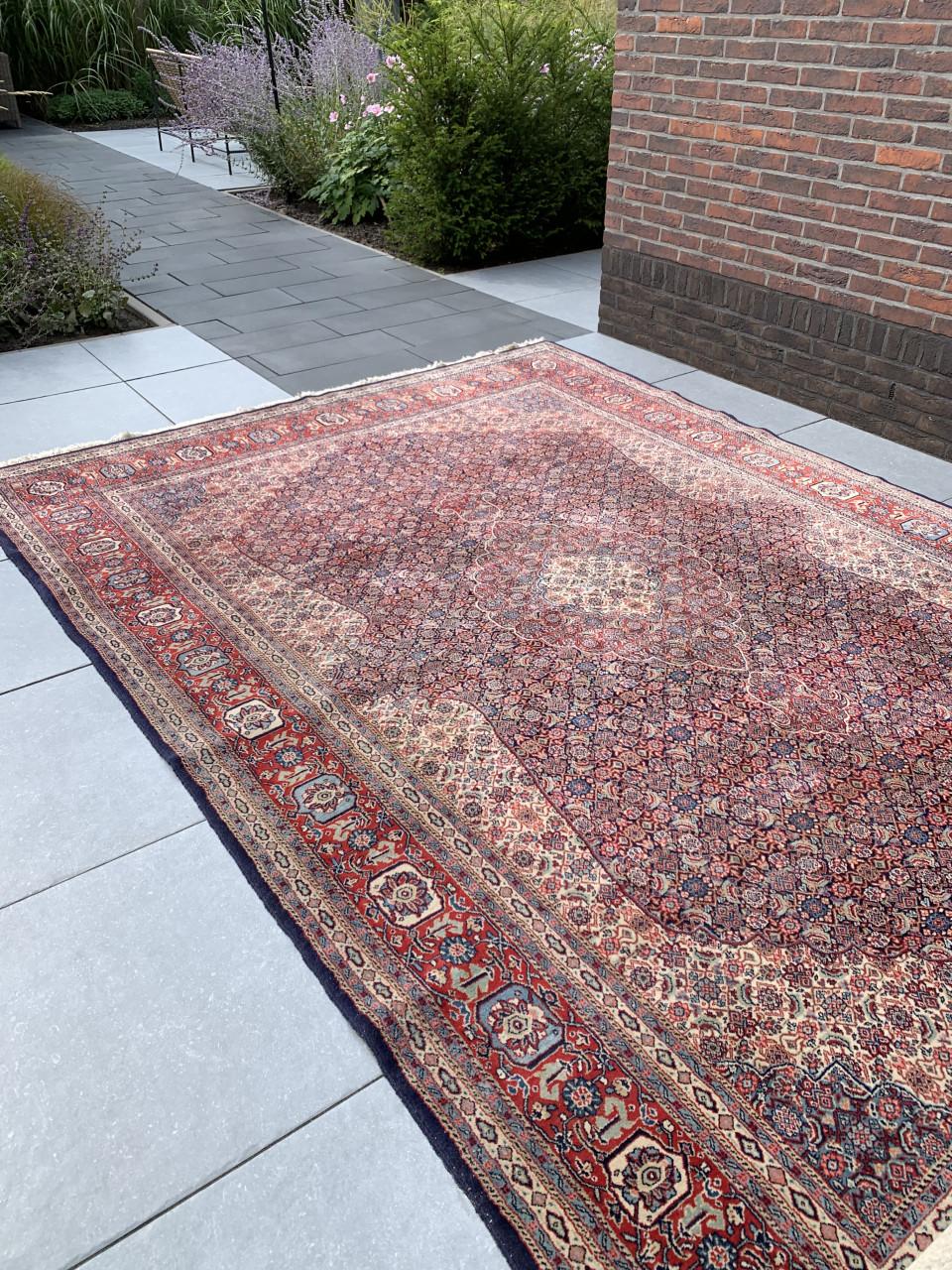 ✨Super Gaaf Handgeknoopt Vintage Vloerkleed✨Zuiver Scheerwol✨