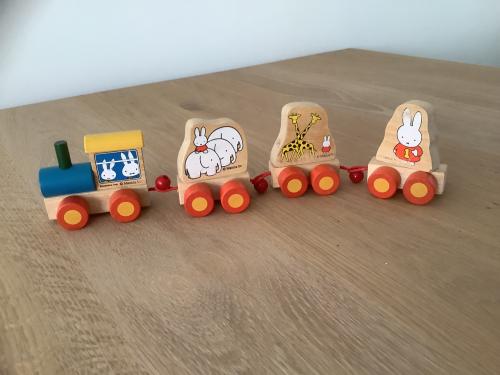 Vintage Nijntje houten Treinset - jaren ‘80