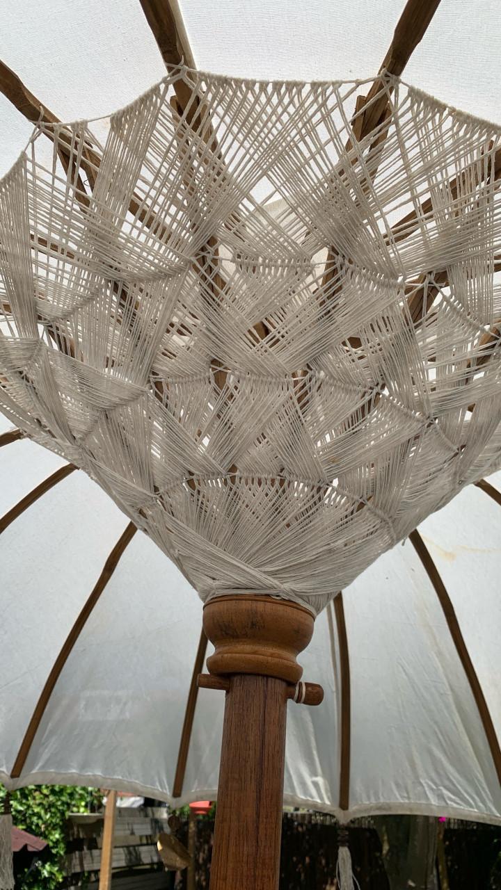 Bali Ibiza Beach Parasol houtsnijwerk