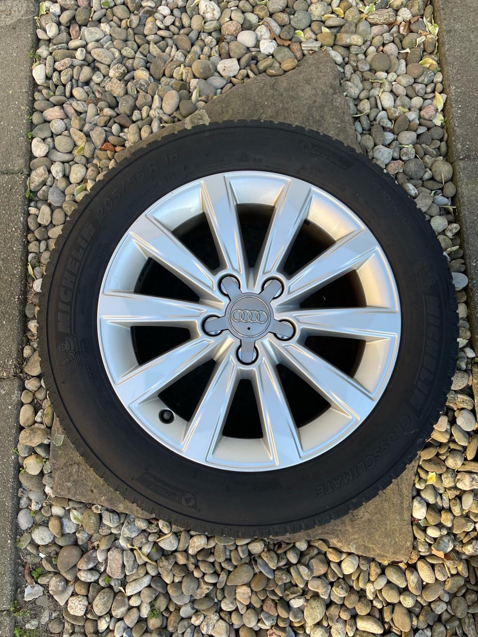 Audi A3 Velgenset originele 16 inch + Michelin CrossClimate (All-Season)
