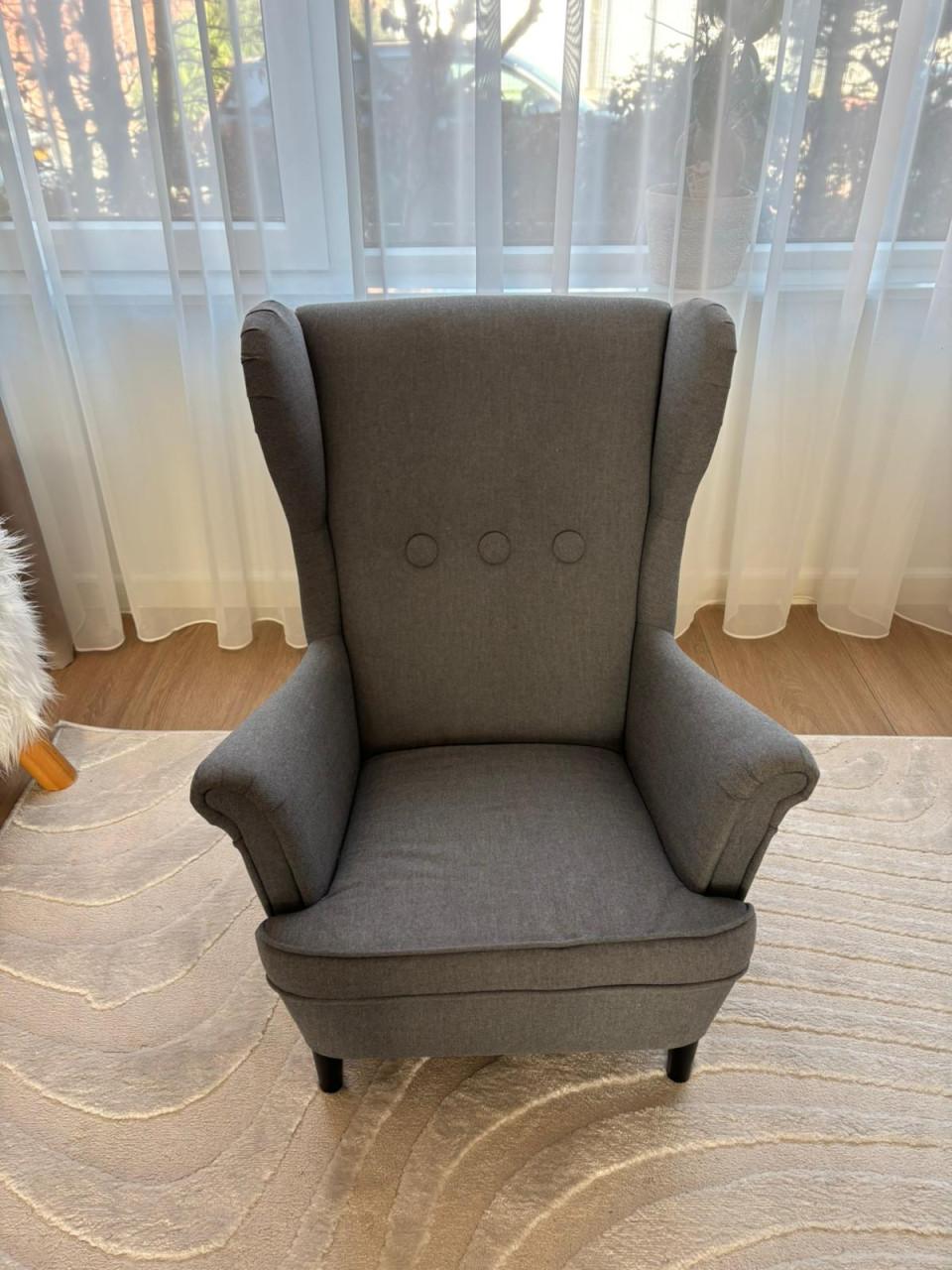 Kinder oorfauteuille (ikea strandmon grijs)