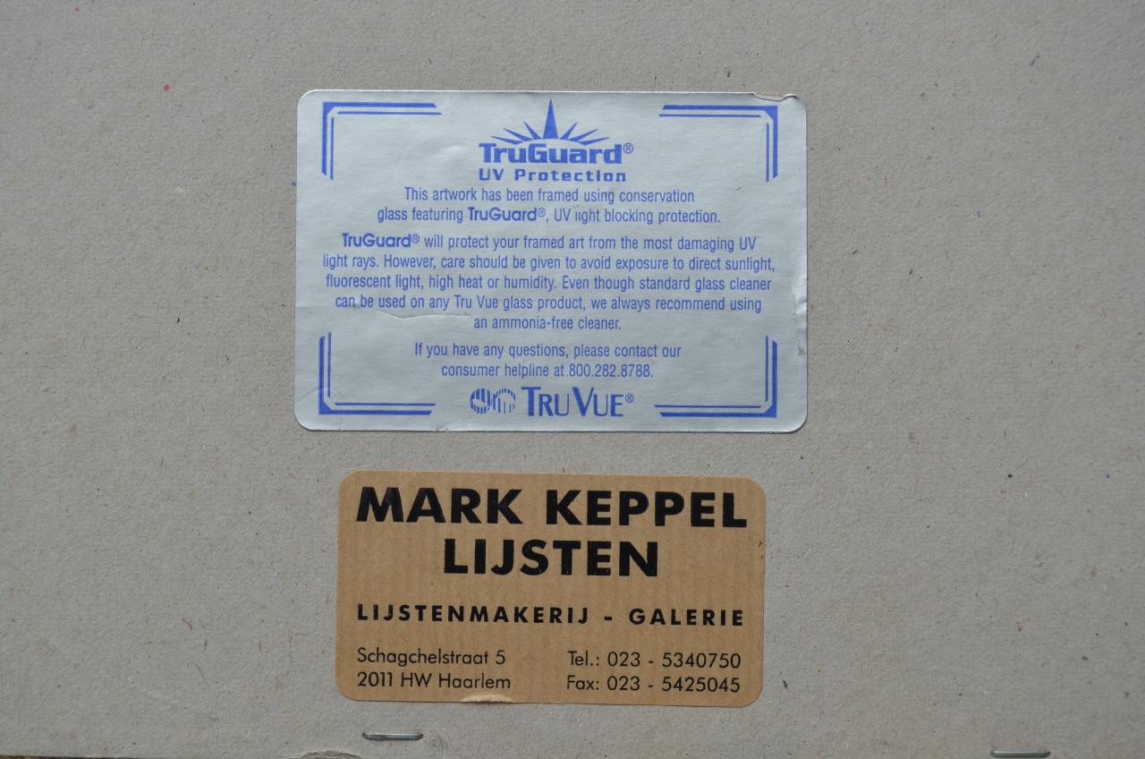 Aquarel van een moskee, gesigneerd en gedateerd