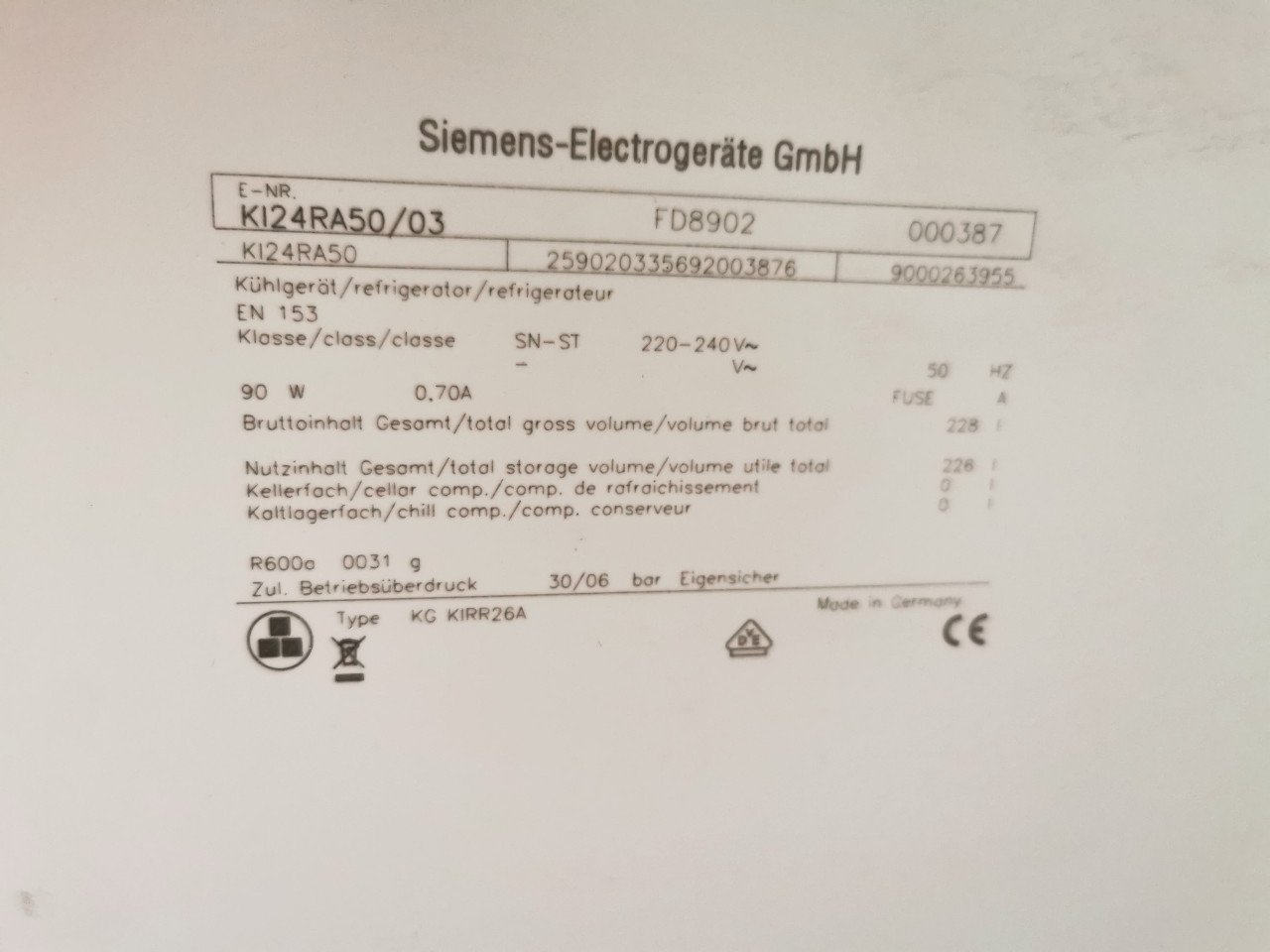 Siemens keuken apparatuur