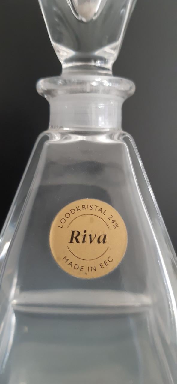 Kristallen karafjes met stop Riva of Verona