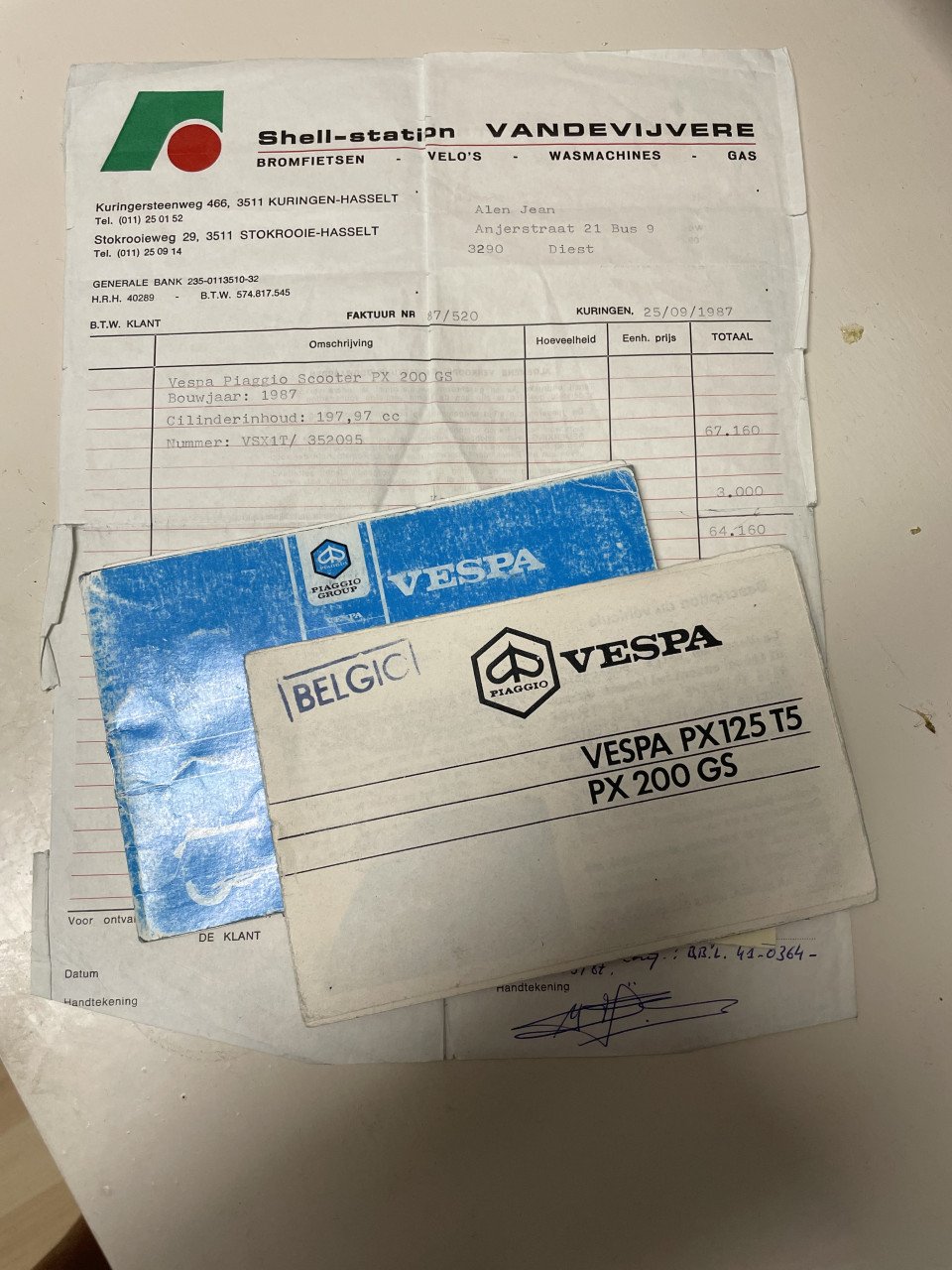 Vespa PX 200 GS uit 1978