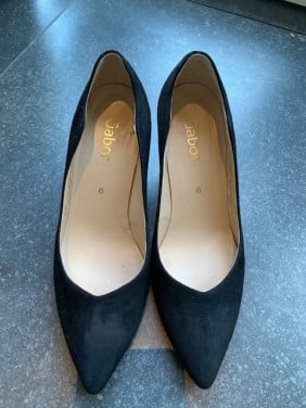 Zwarte gabor pumps