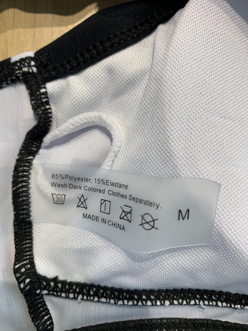 Zwart-wit bikini maat M
