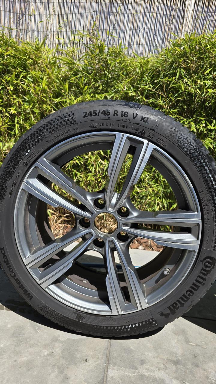 18 inch velgen 5x120 met continental winterbanden