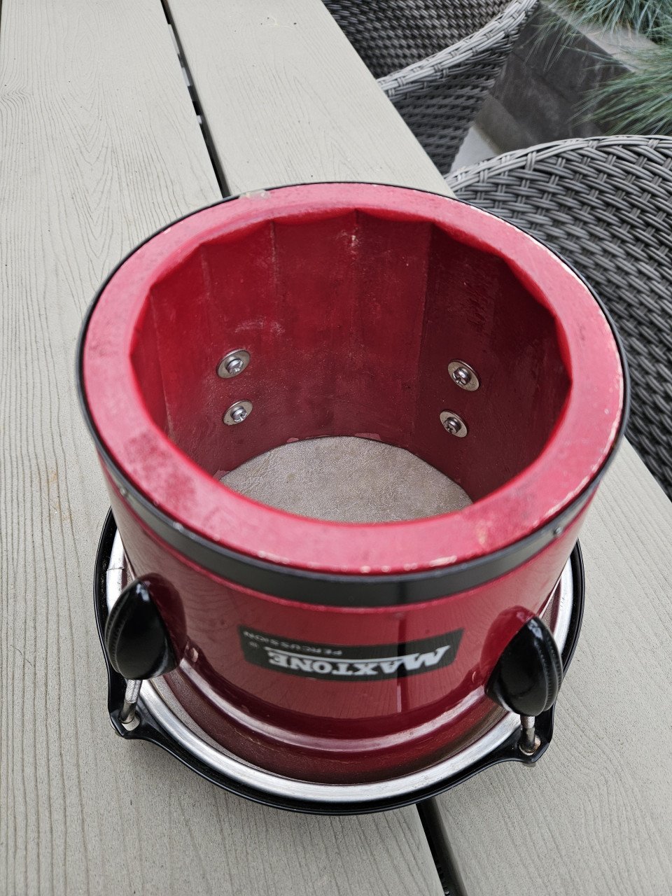 Mooie Maxtone bongo drum van hout en metaal...